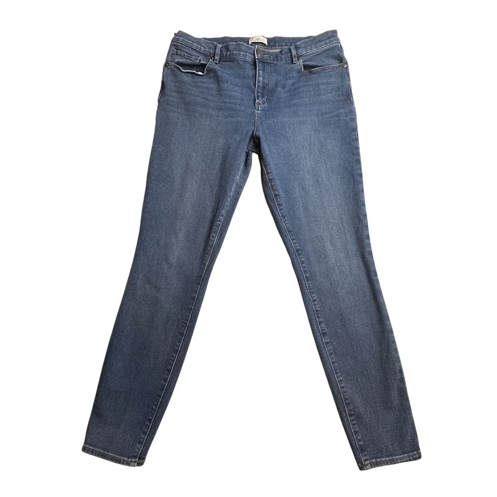 Loft Outlet Skinny Legging Jeans Womens 12 Dark Wash Denim‎ Stretch 470923